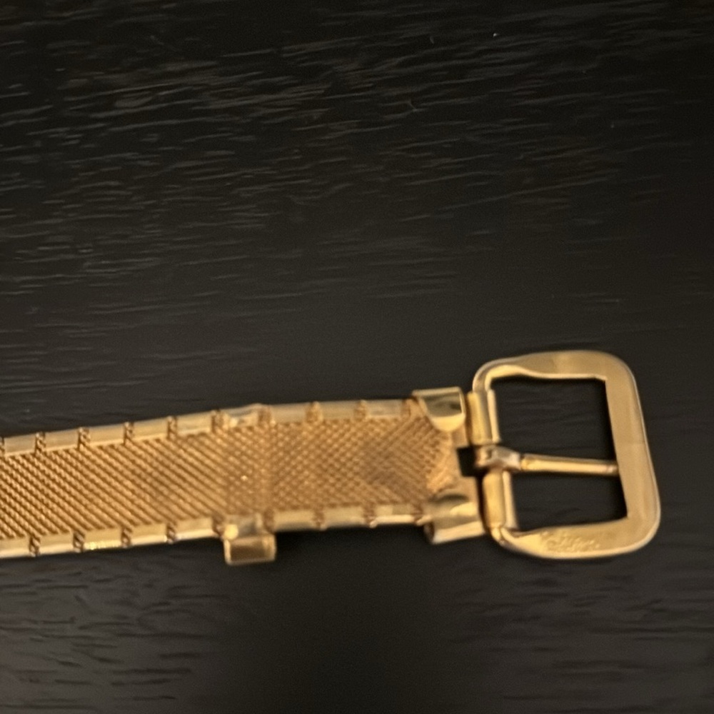 Vintage Gold Metal Minimalist Belt - Picture 3 of 7